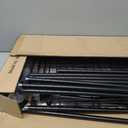 Amazon Basics 3-Shelf Adjustable Heavy Duty Steel Wire Rack Storage Shelving Organizer with Storage Space, Versatility and Ease of Use for Kitchen, Garage, 23.2" L x 13.4" W x 30" H, Black