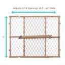 Toddleroo by North States - Diamond Mesh Wooden Baby Gate: Pressure Mounted Baby Gate for Doorways - Adjustable 26.5 to 42 Inches Wide - 23 Inches Tall