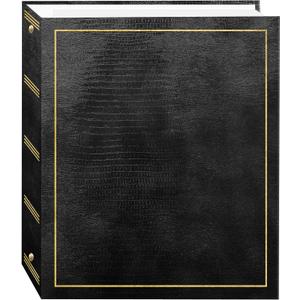Magnetic Self-Stick 3-Ring Photo Album 100 Pages (50 Sheets), Black Magnetic Self-Stick 3-Ring Photo Album 100 Pages (50 Sheets), Black