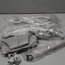 FUNLIO 2 in 1 Baby Door Jumper with Door Clamp, Baby Walking Harness for 6-24 Months, Infant Jumper Doorway with Strong Spring & Adjustable Strap, Easy to Assemble & Store - Grey