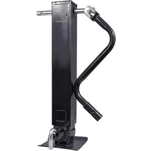 Heavy Duty Weld Square Tube Trailer Jack - 12.5" Lift 13.5" Drop Leg Travel Capacity 12000 LBS (12000lbs Front Pull pin)