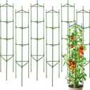 6 Pack Tomato Cages,68inches Height Adjustable Plant Support,Heavy Duty Metal Tomato Trellis,Tomato Cages for Garden Pot,DIY Shape Tomato Stakes(Height Adjust from 16 to 408)