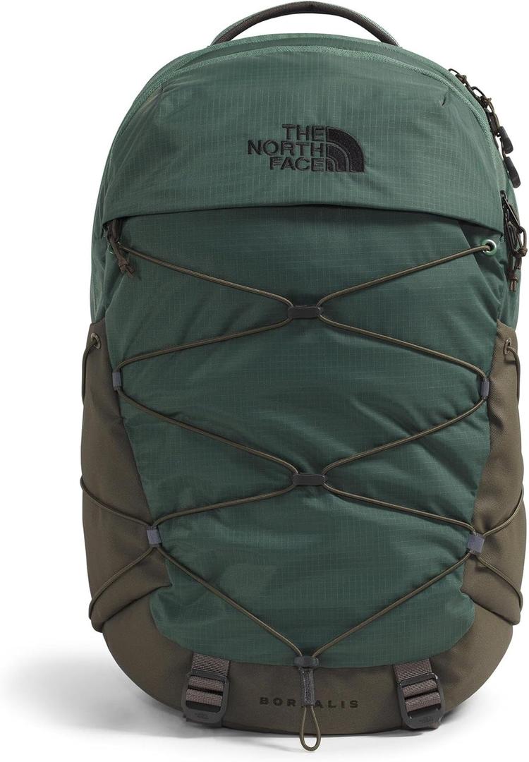 The North Face Borealis Commuter Laptop Backpack - Water Repellent, Laptop Sleeve, Large Main Compartment, Duck Green/New Taupe Green, One Size