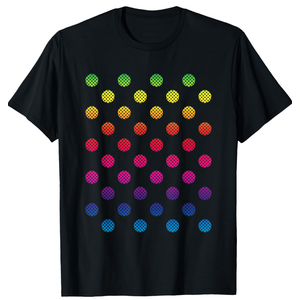 September 15th dot Day Multicolor Rainbow Polka dot T-Shirt M