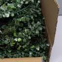 Bybeton Artificial Grass Wall Panels,10"x 10" (12pc) UV-Anti Boxwood Panels Greenery Wall Backdrop for Indoor Outdoor Privacy Protected and Garden, Balcony,Privacy Fence Screen Décor