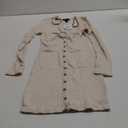 Forever 21 Womens Ribbed Button-Front Mini Dress, Medium