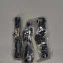 METOWARE Trailer Hitch Locks Receiver Lock Keyed Alike Fits Class III IV 2" 2-1/2" Receiver with 5/8" Dia 3-1/2 Long Pin and Anti-Rattle Rubber O-Rings, for Trailer Truck Car Boat (4 Pack) (Black)