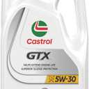 Castrol GTX 5W-30 Synthetic Blend Motor Oil, 5 Quarts