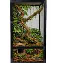 45 Gallon Reptile Enclosure 32"x18"x18" Mesh Chameleon Cage, Superior Ventilation Vertical Screen Tank for Chameleon, Crested Geckos, Leopard Geckos, Bearded Dragon, Lizards, Spider, Butterfly