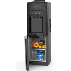 Frigidaire Gallery, Top Load Water Dispenser, Built-in Cooling Bottom Refrigerator Compartment, Black