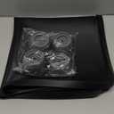 Washing Machine Pan with 4 Anti-Vibration Foot Pads  23.6"x23.6",Non-Slip, Waterproof, Laundry Appliance Floor Protector Set Noise Reduction Leak Prevention -Washer Soft Silicone Bottom Mat