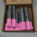 Fuutreo 10 Pack Jumbo Permanent Markers Bulk Large Chisel Tip Permanent Markers Quick Drying Waterproof Big Huge Poster Pens for Office, Logistics Company and More(Pink)