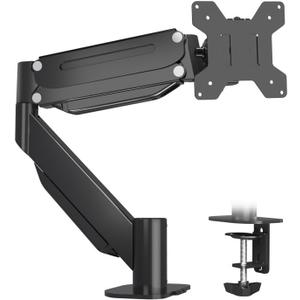 Suptek Ultrawide Single Monitor Arm Mount for 17 to 43 Inch Heavy Duty Curved Screen,Holds 28.6 lbs,Adjustable Gas Spring Monitor Arm Desk Mount Stand,75/100 Vesa Mount,Black(MD71M) (27"-43")