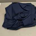 Amazon Basics Lightweight Super Soft Wrinkle-Free Breathable Brushed Microfiber 3-Piece Fitted Sheet Set with 14-Inch Deep Pockets, Twin XL, Navy Blue, Solid