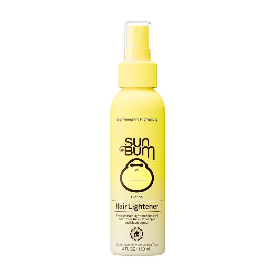 Sun Bum Hair Lightener Spray - For Blonde to Medium Brown Hair Types - UV Protecting - Enriched with Pineapple and Meyer Lemon - Vegan - 4 oz