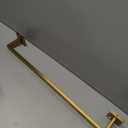 24" Square Towel Bar, Modern Wall Mount Towel Rack, Brushed Gold