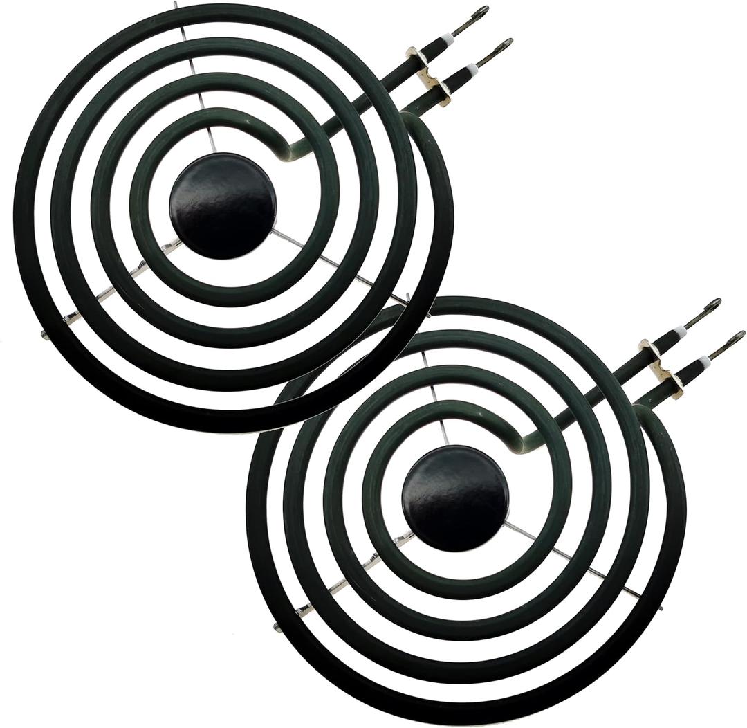 MP15YA(233750) Electric Range Burner Element Unit Set By TOP-HEATER,Fit MP22YA Electric Stove Burners For Whirlpool Norge Hardwick Kenmore Maytagg,6 Inch, 2Pack