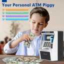 BAODLON Piggy Bank for Kids, ATM Machine Bank for Real Money with Debit Card, Bill Feeder, Coin Recognition, Balance Calculator, Electronic Savings Safe Box, Cool Stuff Toys Gifts for Teen Boys Girls