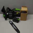 NovorikX 20V Cordless Chainsaw, 10-Inch Electric Chain Saw with 4.0Ah Battery & Charger, Auto Oiler, Tool-Free Chain Tension for Tree Trimming, Branch Cutting & Yard Work