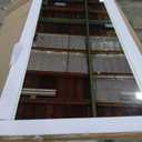 LOAAO 60X30 Inch Brushed Nickel Bathroom Mirror, Rounded Rectangle Silver Metal Frame Mirror, Brushed Nickel, Anti-Rust, Shatter Proof, Hangs Horizontally or Vertically