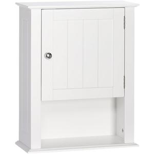 RiverRidge White Ashland Single Door Wall Mount Cabinet with Shelves, 16.54''W x 7.09''D x 20.47''H