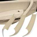 Jaronx Compatible with BMW X3 F25/X4 F26 Door Handle Covers,3PCS Interior Door Pull Handle Covers for BMW X3 F25 2010-2016, X4 F26 2014-2017, Left and Right Side (Beige)