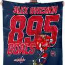 Northwest NHL Washington Capitals Alex Ovechkin 50"x60" Silk Touch Sherpa Throw Blanket