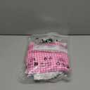 ZAFUL Womens High Waisted Bikini Sets 2 Piece Plaid Ruffle Swimsuits Back Strap Top with High Waisted Shorts Bathing Suit (Large, Hot Pink)