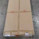 55'' x 28'' Large Modern Rectangular Wall Mirror, Black Frame with Scalloped Design, Living Room, Entryway, Bathroom Decor