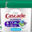 Cascade Platinum Dishwasher Pods, Dishwasher Detergent, Dish Detergent Soap, Fresh, 34 count