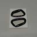 BEIFENG 25KN Auto Locking Carabiner - UIAA Certified Heavy Duty Climbing Carabiners for Rock Climbing, Camping, Rappelling, Hunting, Rescue Equipment - Professional Carabiner Clips (Black)