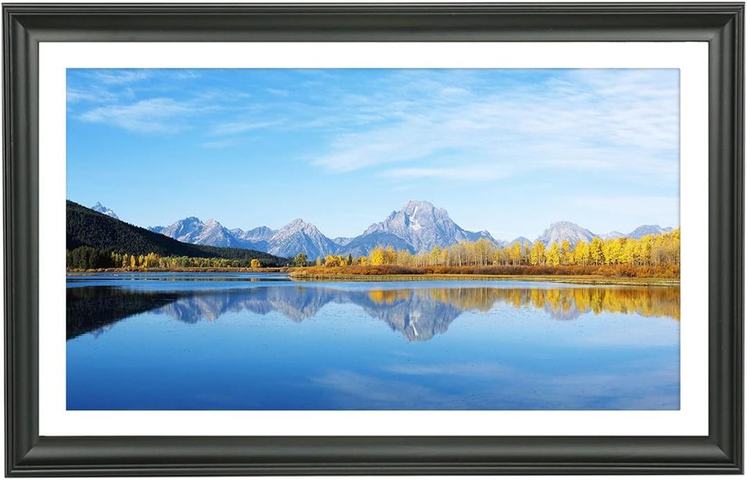 12x20 Picture Frames Displays Picture 10x18 with White Mat Rectangular Poster Frame 12x20Real Wood Photo Frames10x18 Panoramic Picture Frame Black with Hanging Hardware (F23B1220W1018)