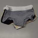 Hanes Girls' Originals Boyshort Underwear, Stretch Cotton Boyshorts, Black & Assorted, 6-Pack, Size 6