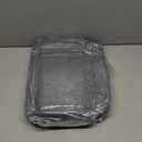 SLEEP ZONE Cooling Mattress Topper Twin Size Quilted Fitted Mattress Pad Cover, Soft Fluffy Down Alternative Pillow Top Bed Topper Deep Pocket 8-21 Inch (Grey, Twin) (Twin Standard Version)