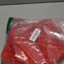 BERON 14 Inches Half Pink Half Red Wig with Bangs Short Curly Wig Pink Red Split Curly Wigs for Women Daily Party or Cosplay Hairnet Include