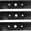 GX20250 High Lift Mower Blades for John Deere 48" Deck L120 L130 L2048 L2548 1948GV 1948HV 2148HV 48 Inch Lawn Tractor Replace GY20568 330-619 Mower Blades 3 Pack