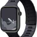 Bandletic Compatible with Apple Watch Bands for Men Women, Double Sided Reversible Magnetic Silicone Sport Watchband for iWatch 42mm(Series 11/10), 41mm(9/8/7), 40mm(SE3/SE2/SE/6/5/4), 38mm(3/2/1)