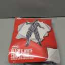 fun shack Black and White Striped Suit Mens Costume, Halloween Costumes for Adults, Halloween Costumes for men (X-Large)