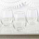 Stemless Wine Glass 15 oz. (Set of 12)| Kitchen Drinking Glass or DIY Party Favor
