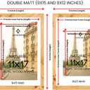 Concepts Pack of 1-11x17 Burl Wood Picture Frames with Double Matted (8X12/9X15), Natural Finish, Eco-Friendly Packaging – Elegant Wallhung Decor for Family Photos