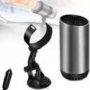 Car Heater, 2026 New 360 Rotation 12V Portable Car Heater That Plugs into Cigarette Lighter, Defroster for Car Windshield, Plug in Automobile Windscreen Fan with Suction Holder for All Cars
