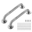 Grab Bars for Shower, 1Pc 12-Inch Anti Slip Shower Handles for Elderly, Safety Shower Grab Bar, Stainless Steel Handicap Grab Bars for Bathroom,Toilet (Brushed Nickel, 1" Diameter)