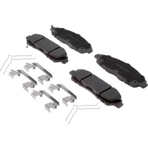 ACDelco Silver 14D1896CHF1 Ceramic Front Disc Brake Pad Kit with Springs and Clips