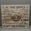 In This Office Canvas Wall Art Motivational Wall Art for Office We are A Team Inspirational Quotes Wall Decor Teamwork Wall Art Tree Background Modern Office Wall Decor Painting Prints Artwork Framed  54x70