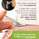ZlideOn Zipper Pull Replacement - Silver, Normal (L) - Instant Zipper Replacement Slider for Metal Zippers 