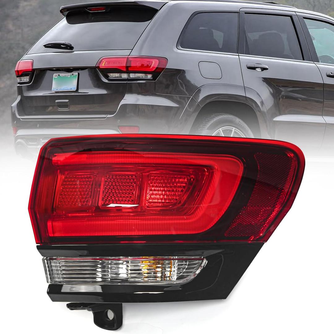 Huray Outer Taillight for Jeep Grand Cherokee SRT 2014-2021 RH Black Trim