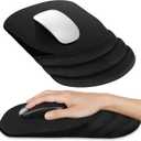 Ergonomic Mouse Pad with Wrist Rest, Carpal Tunnel Mousepad Waist Support, Memory Foam Massage Design Pain Relief (ABCD123)