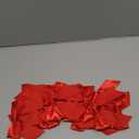 30pcs Boutique 2.5" Red Satin Ribbon Twist Tie Bows for Tying Up Packages Gift Wrapping