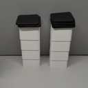 BTSDhome Bed Risers 3 or 6 Inch Heavy Duty Stackable Furniture Risers for Sofas Table Couch Chair Bed Raisers Set of 8 White