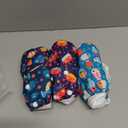 3 x Babygoal Baby Boy Swim Diapers 3 Pack for 8M-3T Babies and Toddlers, Reusable Adjustable Washable for Swimming Lessons-Crab,Fish,Starfish, L